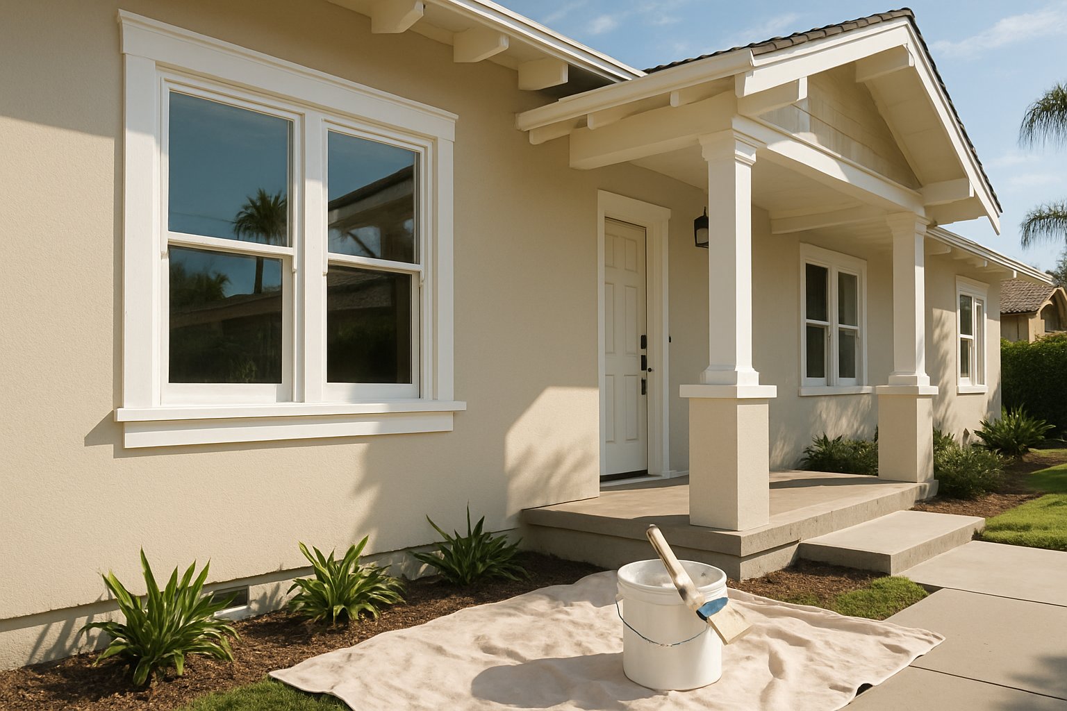 Exterior house painting in California
